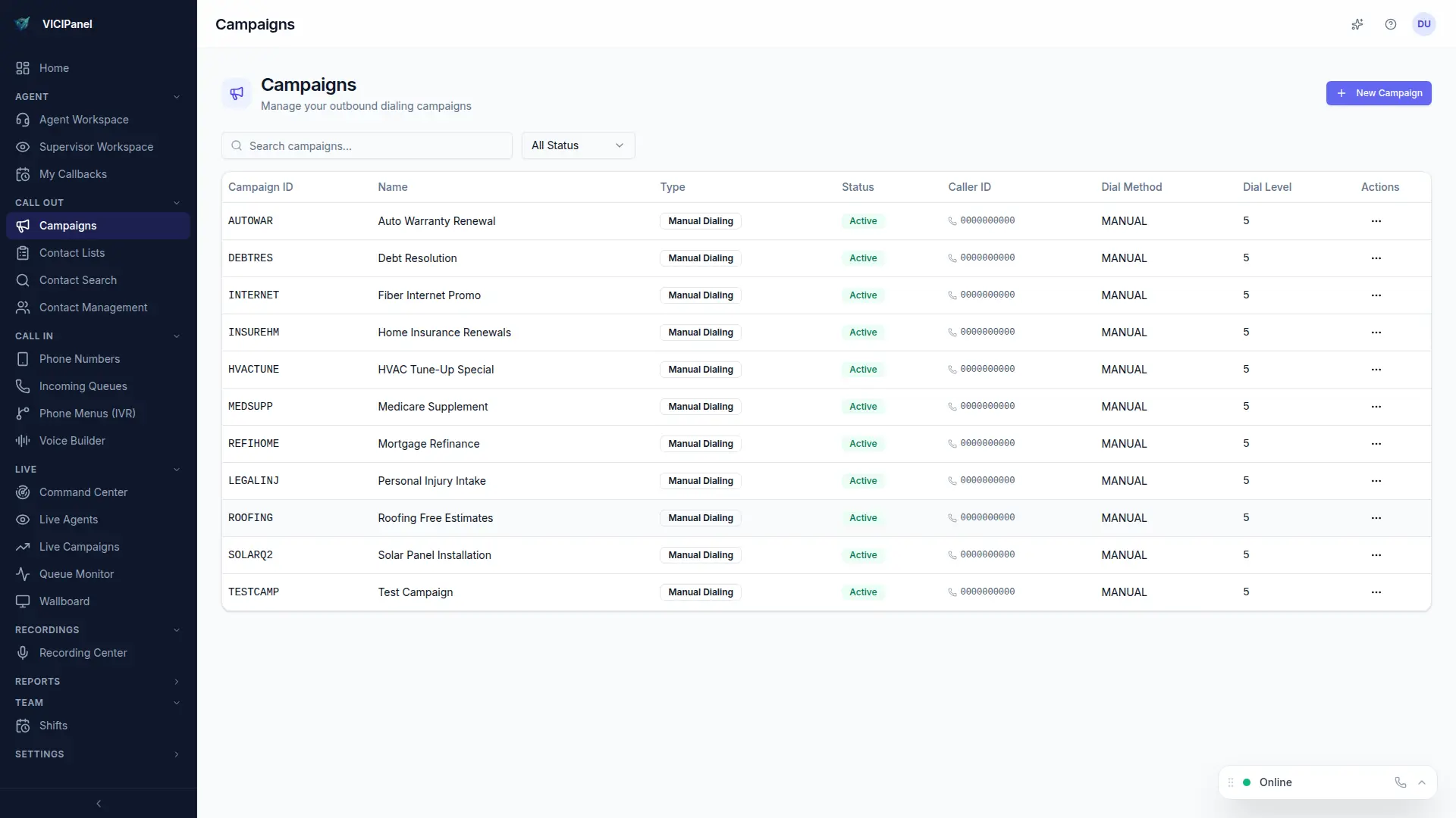 VICIPanel · Education operations view