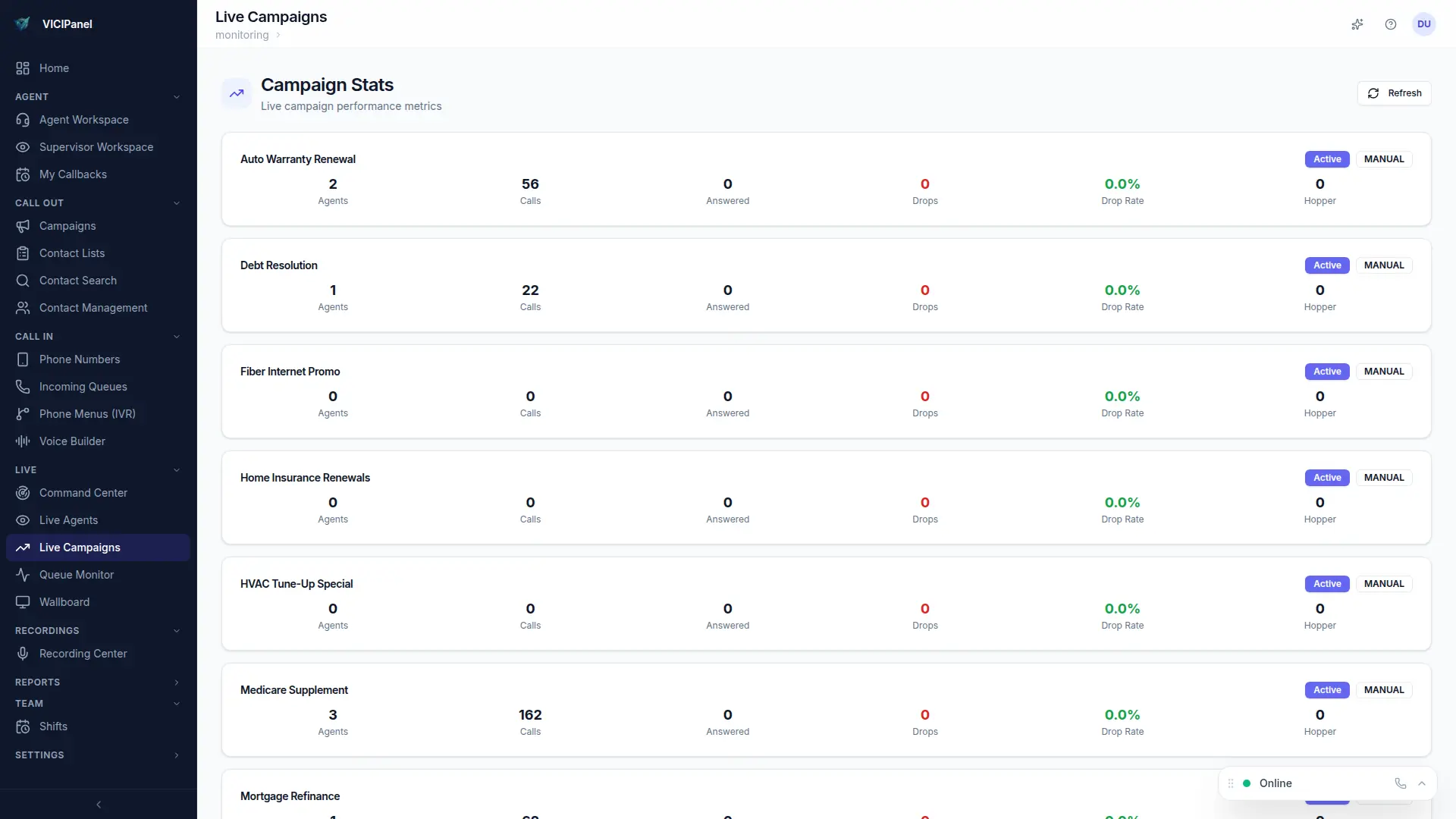 VICIPanel · Automotive operations view